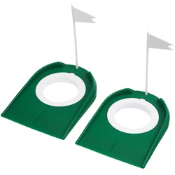 Minicopa de disco de Putting, accesorios de Golf de 2 piezas, Ayuda de regulación, Putter desmontable para interiores, bolas de Golf, entrenador de práctica