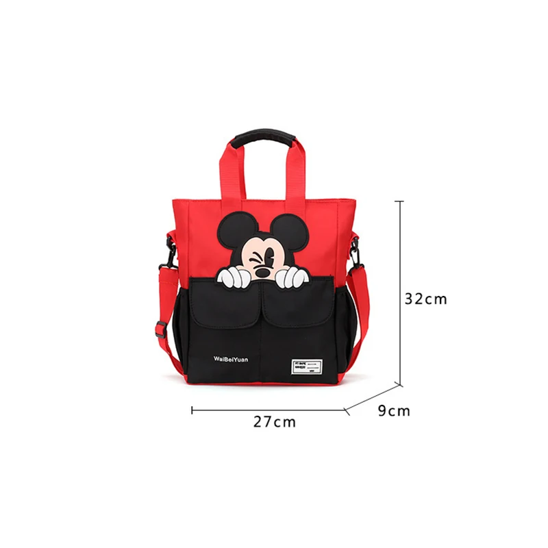 MINISO New Cartoon Children\'s Backpack Mickey Student Bag Oxford Handheld Crossbody Bag Large Capacity Tote Bag