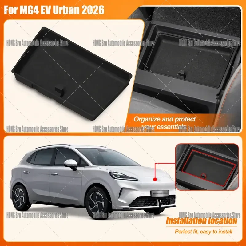 For MG4 EV 2026 Center Console Storage Tray Silicone Organizer Box Car Interior Accessories Stowing Tidying Urban
