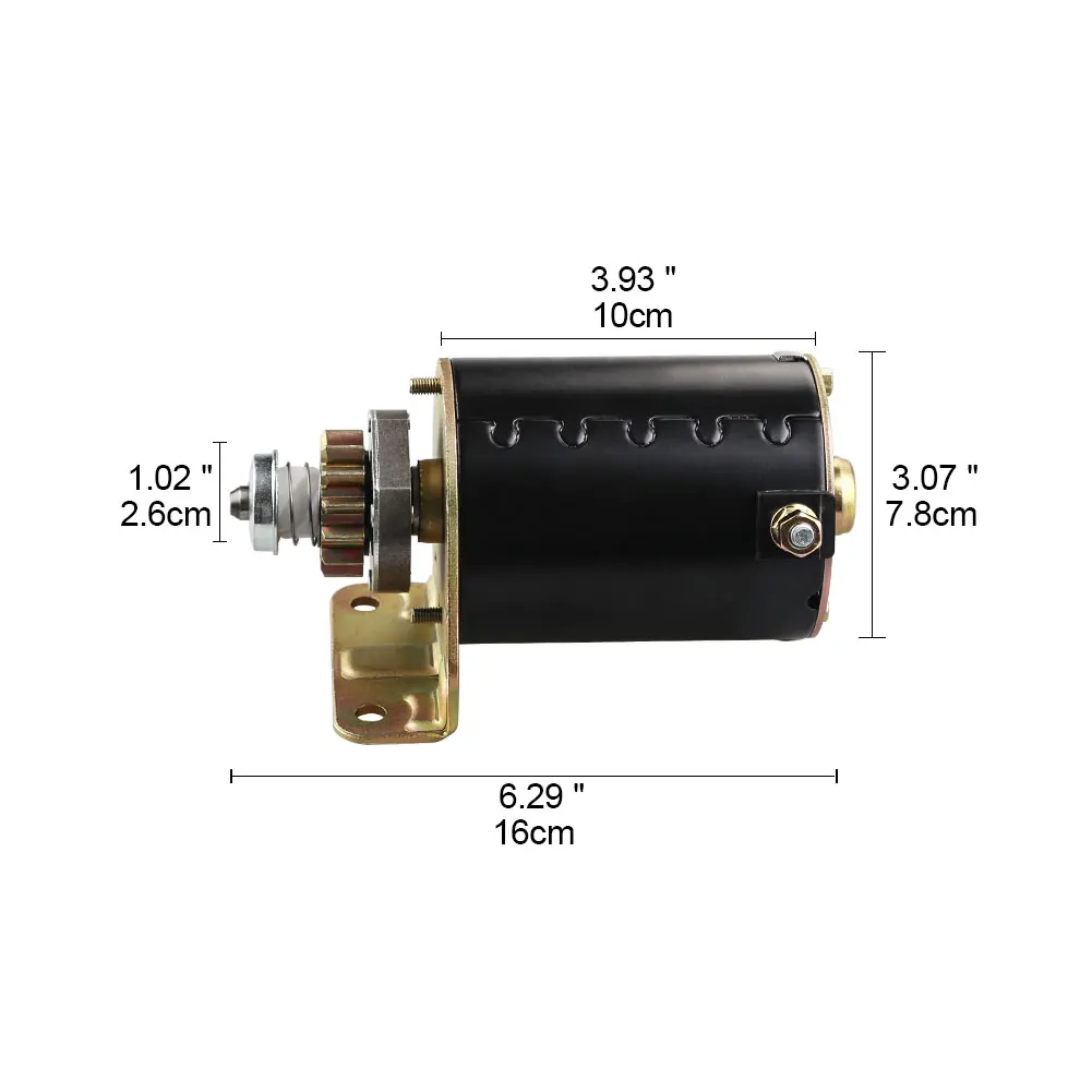 12V 14 Tooth Starter Motor For 1600 1170 S1742 SCOTTS Brigges & Stratton 16.5HP 17HP 17.5HP 18HP Gas OEM 693551 593934 LG693551