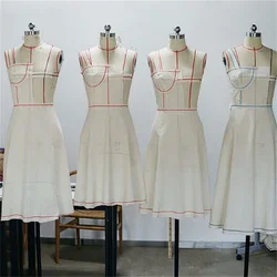 Female Cloth Sewing Mannequins, Beige Cut, Polyester and Cotton, Sample, Clothing Tailor, Design, 160cm, 3m per Lot, E026