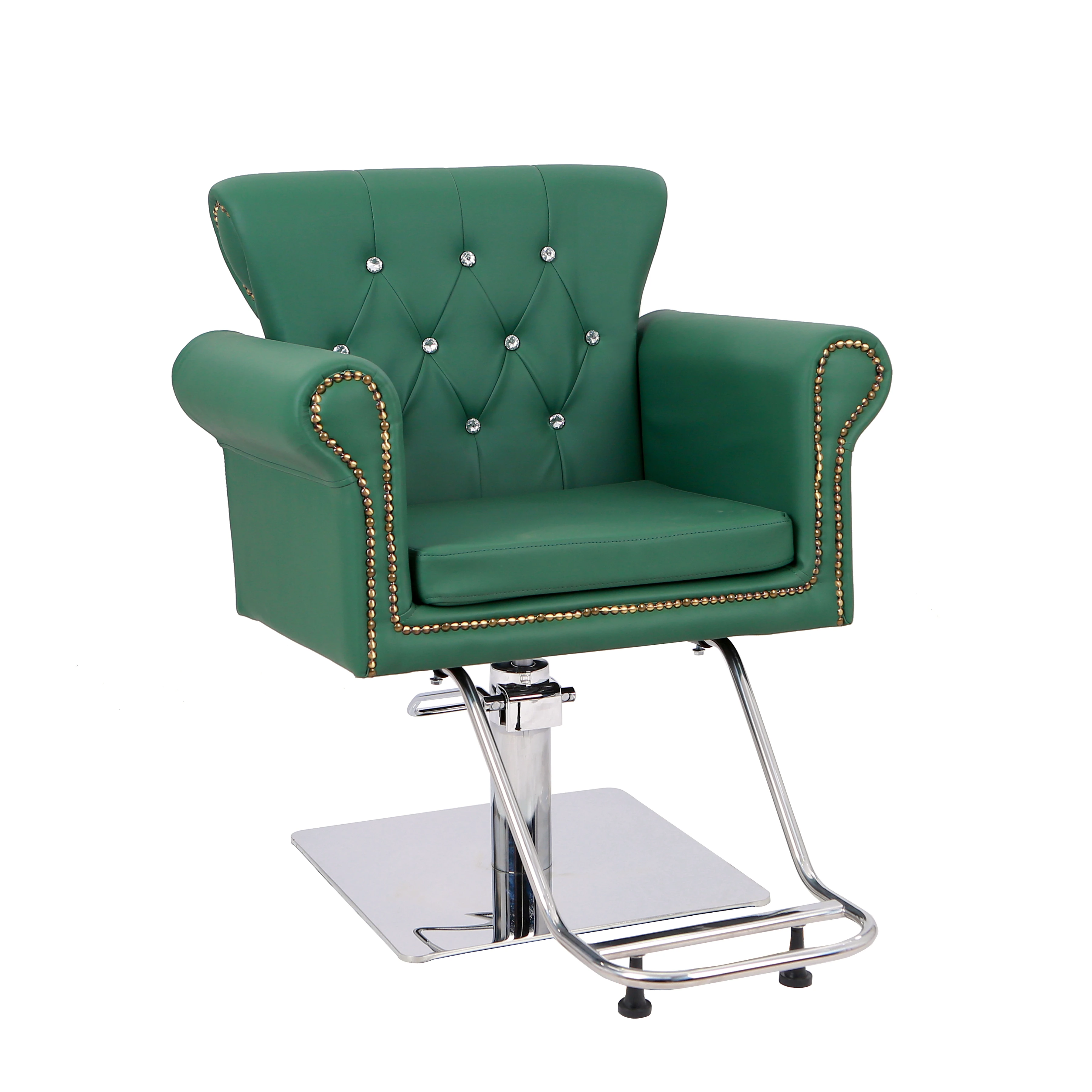 

Cheap High Quality Green Barber Shop Salon Anti Fatigue Wholesale Style Styling Chair