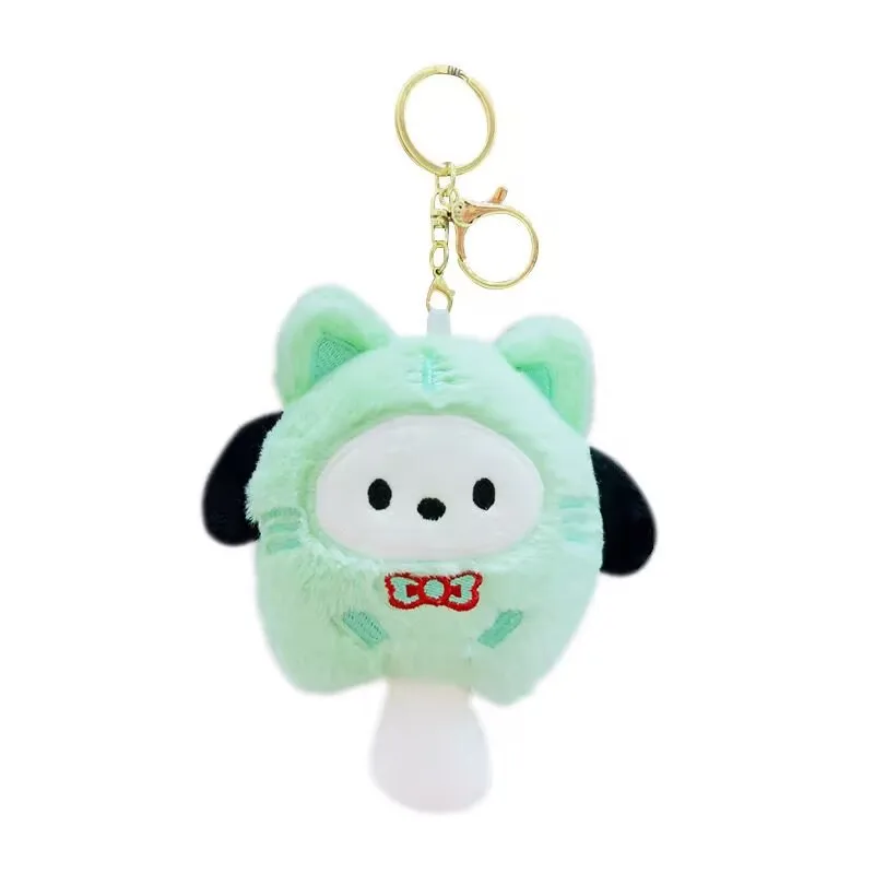 Cute Cat, Penguin & Dog Series Plush Toy Keychains Bag Charms, Small Holiday Gifts for Kids and Girls view 5