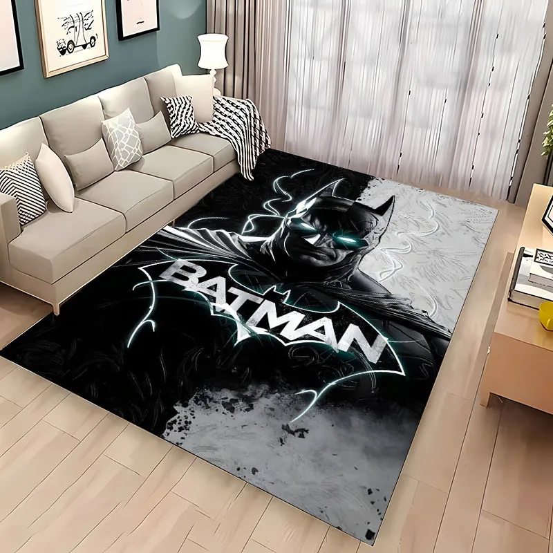 DC Comics Batman Area Carpet,Living Room and Bedroom Household Items, Children's Room Sofa Mat, Doormat Floor Anti-slip Rug,Gift