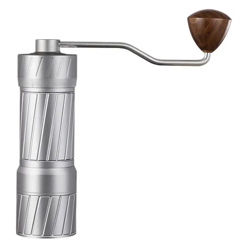 

Китайский поставщик Титан + нержавеющая сталь 304 Ручная кофемолка Ручная кофемолка Производство Ручная кофемолка с трещинами