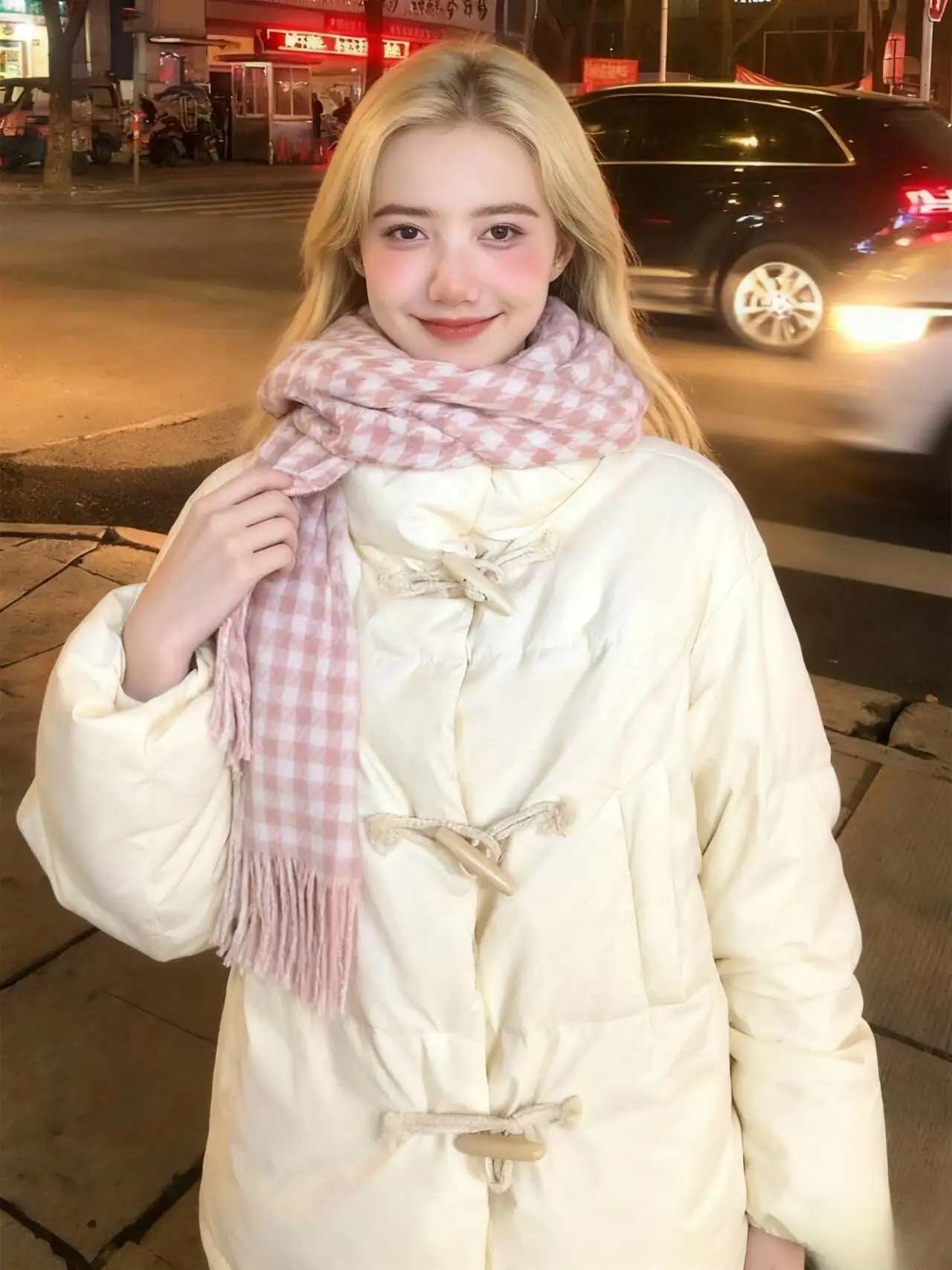 

Парки женские из натурального кроличьего меха, зимние полиамидные фаршированные с несколькими карманами, тяжелый регулируемый шнурок, скрытый двухслойный OL