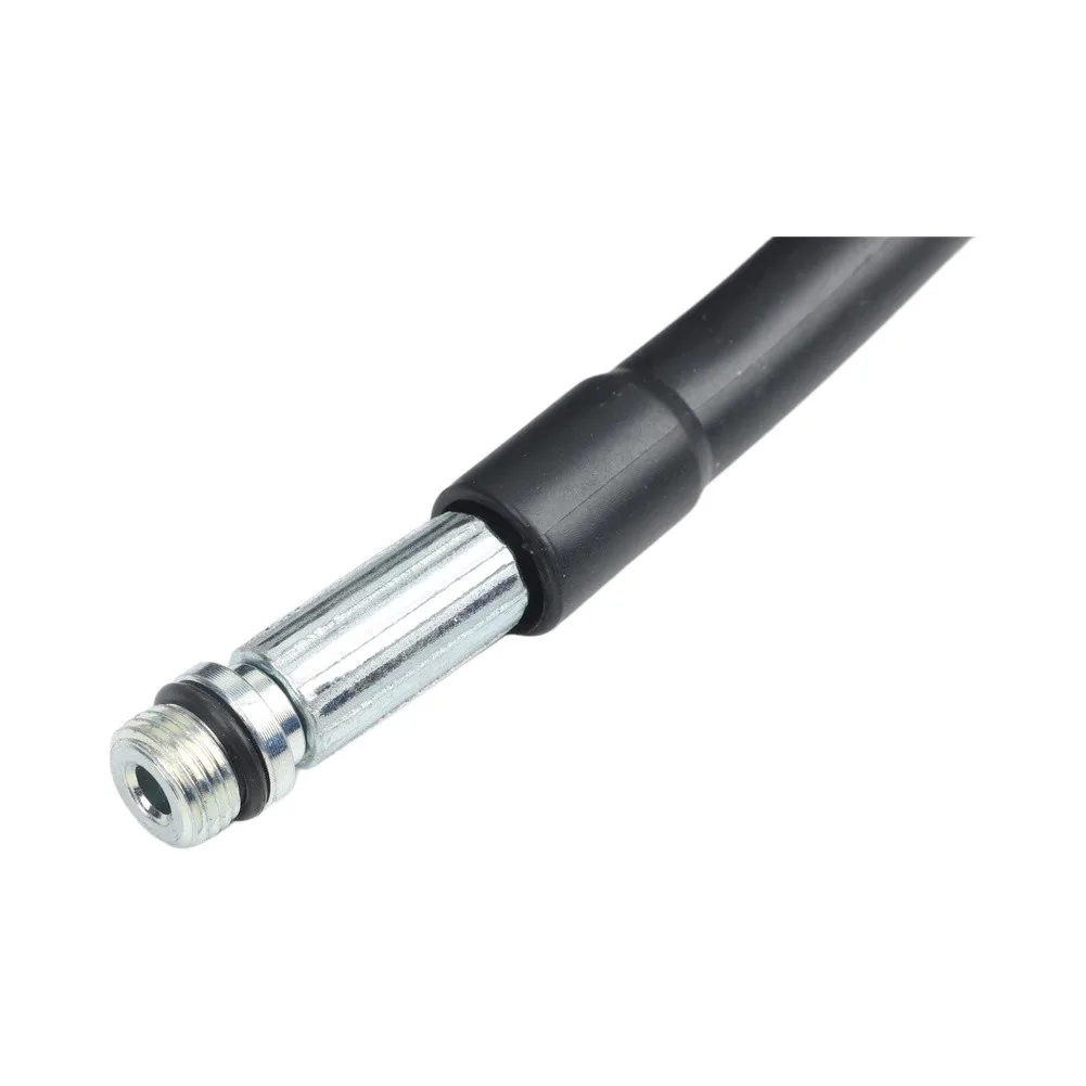 Black Drain Cleaning Hose High-pressure Flexible Tube Wear-resistant Multiple Length Options Includes 2 Spray Heads
