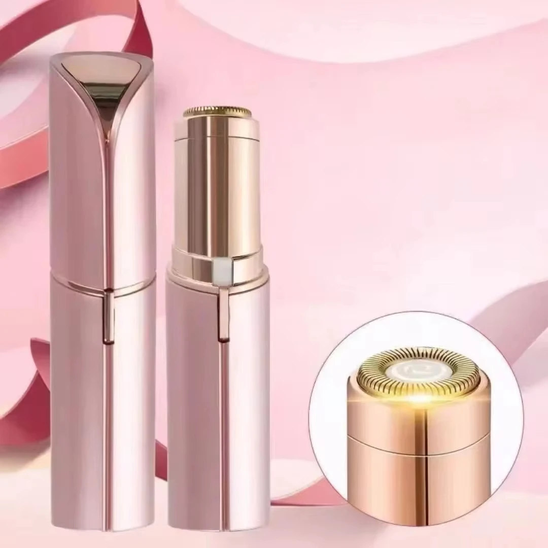 Xiaomi pencukur alis elektrik wanita, Epilator elektrik bentuk lipstik portabel, pemangkas alis tanpa rasa sakit, alat cukur penghilang rambut wajah, Epilator kecil 2024