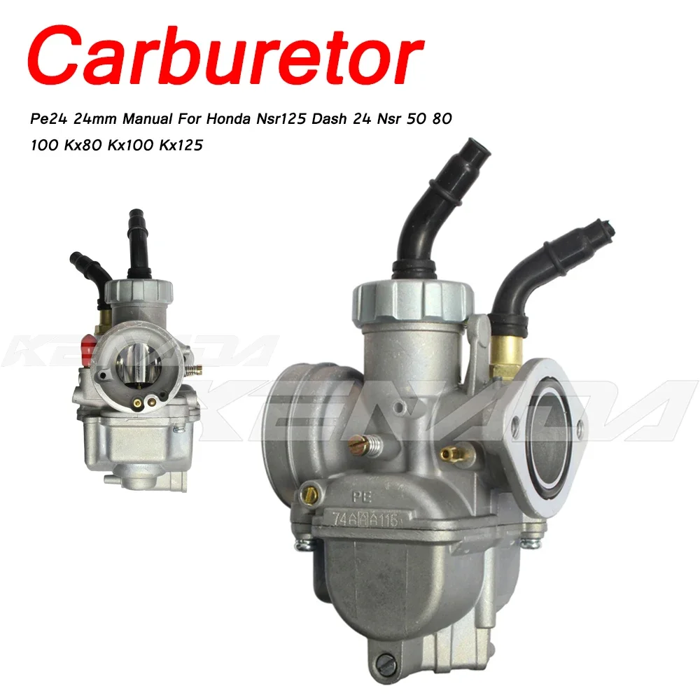 

Flange Carburetor carb Pe24 24mm Manual For Honda Nsr125 Dash 24 Nsr 50 80 100 Kx80 Kx100 Kx125