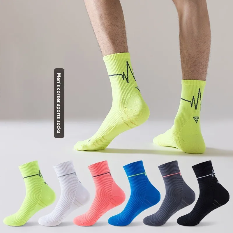 1/3 pares de calcetines profesionales para correr para hombre y mujer, calcetines de ciclismo Whiteline para maratón, calcetines deportivos para correr para hombre y mujer