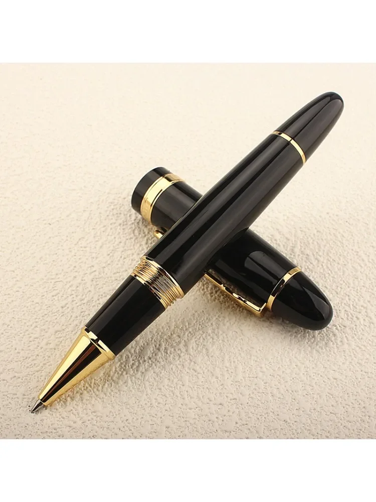 Nowy Jinhao 159 kulkowy długopis metalowy czarno-złoty srebrny 0.7MM pióro kulkowe stalówki gruby — zdjęcie produktu 7