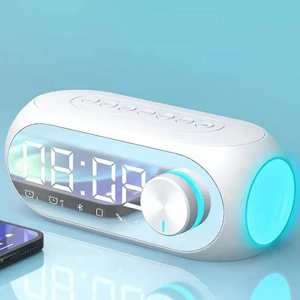 AyeBeau Bluetooth Speaker Alarm Clock Black 3
