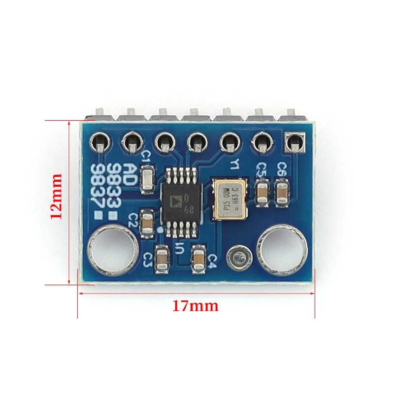 1-10Pcs AD9833 Programmable Microprocessors Serial Interface Module Sine Square Wave DDS Signal Generator Module GY-9833