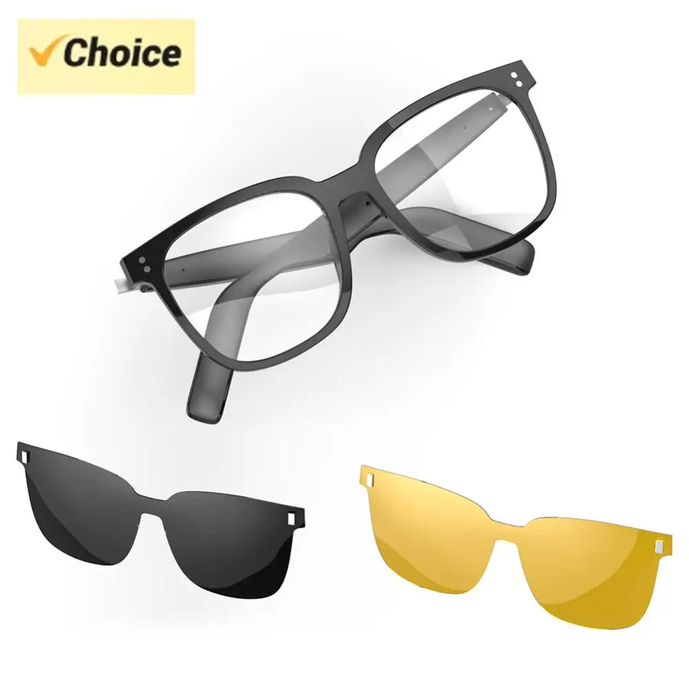 

AI Smart Translate Eyeglasses 144 Languages Audio Music Call Sunglasses Rechargeable Polarized Lens Smart Glasses for Men Women