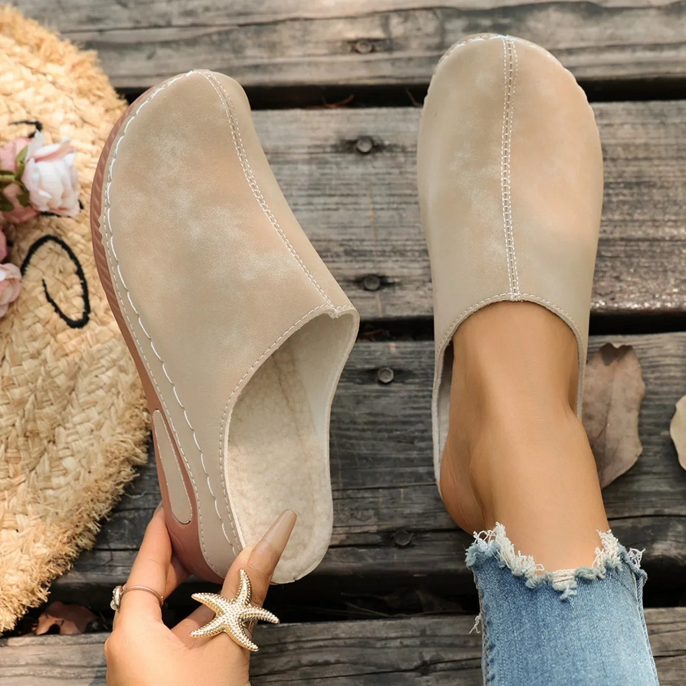 2026 Sommer Damen Pantoffeln Strand Designer Schuhe Damen Casual Plateau-Sandalen Bequeme Slip-On Mode-Slides Damen Mules – Detail 10