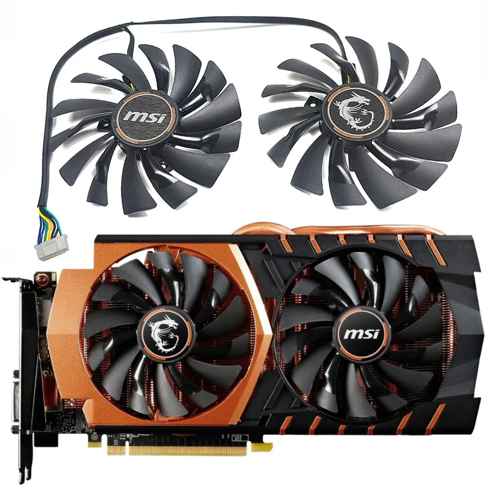 

NEW 95MM 6PIN PLD10010S12HH GTX 970 GAMING GPU Fan，For MSI GeForce GTX 970 GAMING Graphics card cooling fan