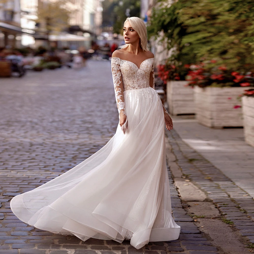 

Simple Ivory Wedding Dresses with Soft Tulle 2025 Summer Sleeveless Court Train Jersey Bridal Gowns A Line Vestido De Novia