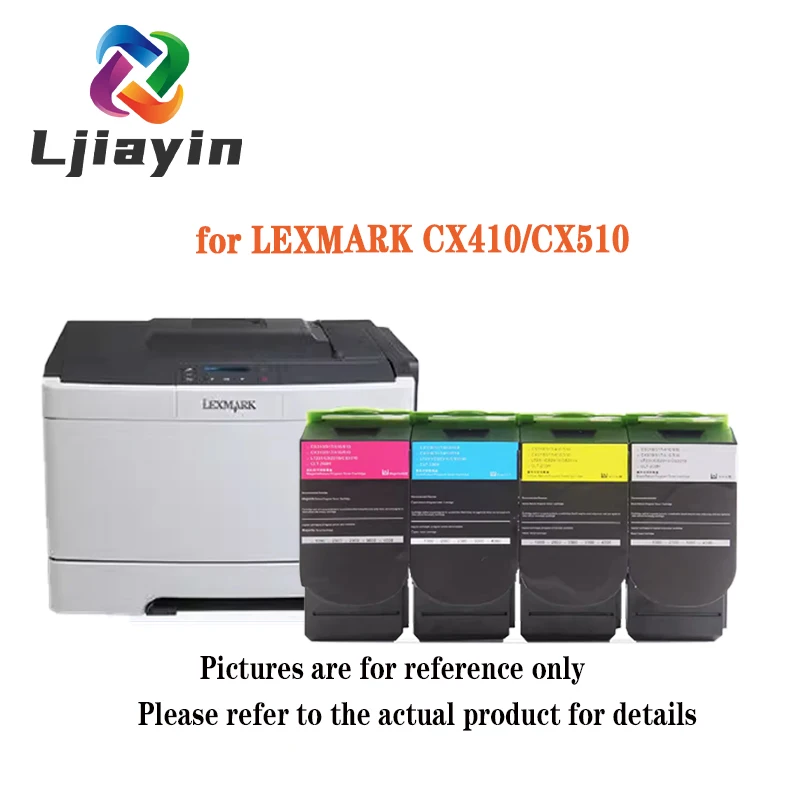 80C8HK0/80C8HC0/80C8HM0/80C8HY0 ME/AP/LA  Toner Cartridge for Lexmark CX410/CX510