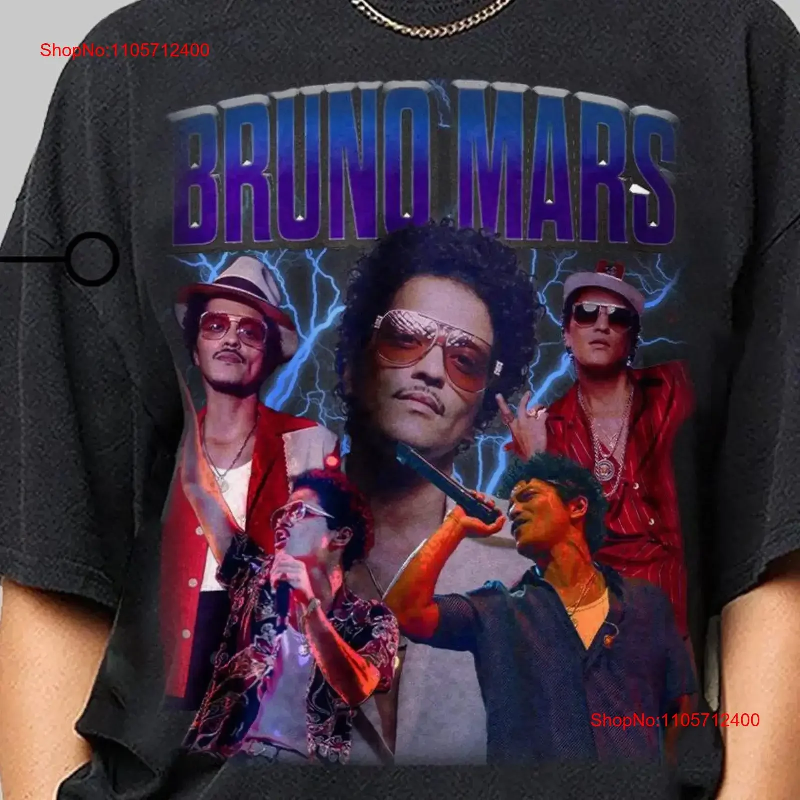 Bruno Mars T Shirt Vintage Fan Bootleg Halloween Merch vintage Washed streetwear Slightly Comfortable Unisex Casual Stylish