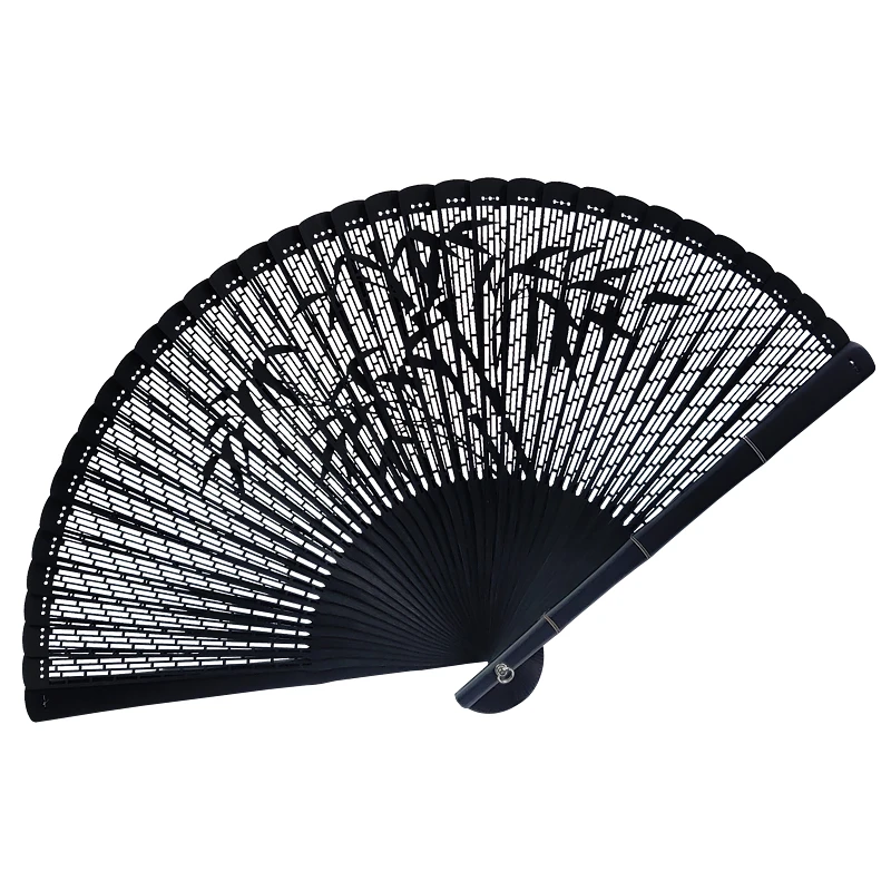 

All Bamboo Fan Folding Fan Japanese Ancient Style Hollow Carved Fan Women Mini Ventilador Abanicos Para Boda Ventilator Portable