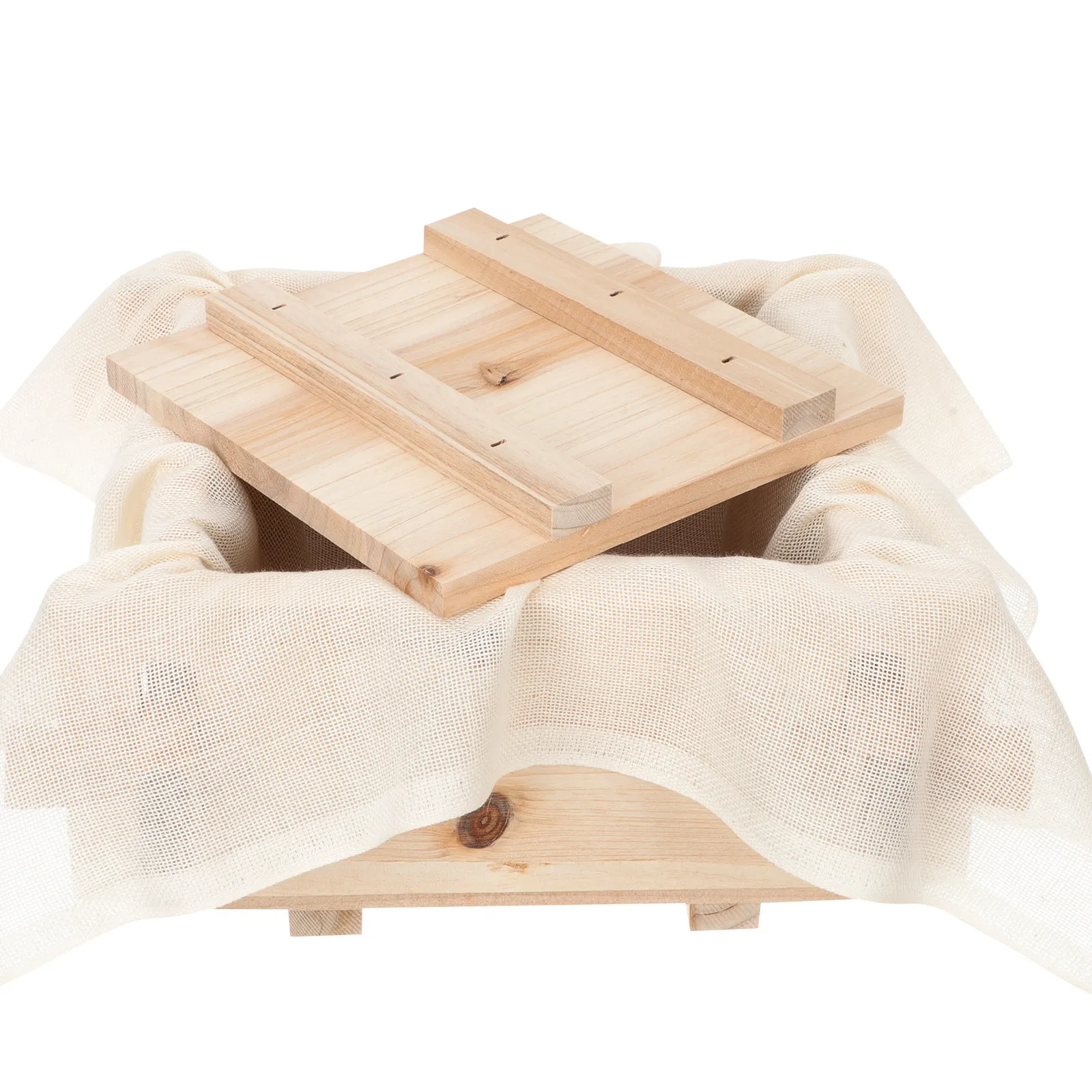 Wood Tofu Presser – Compact DIY Bean Curd Press for Homemade Tofu Skin, Portable Kitchen Cooking Tool
