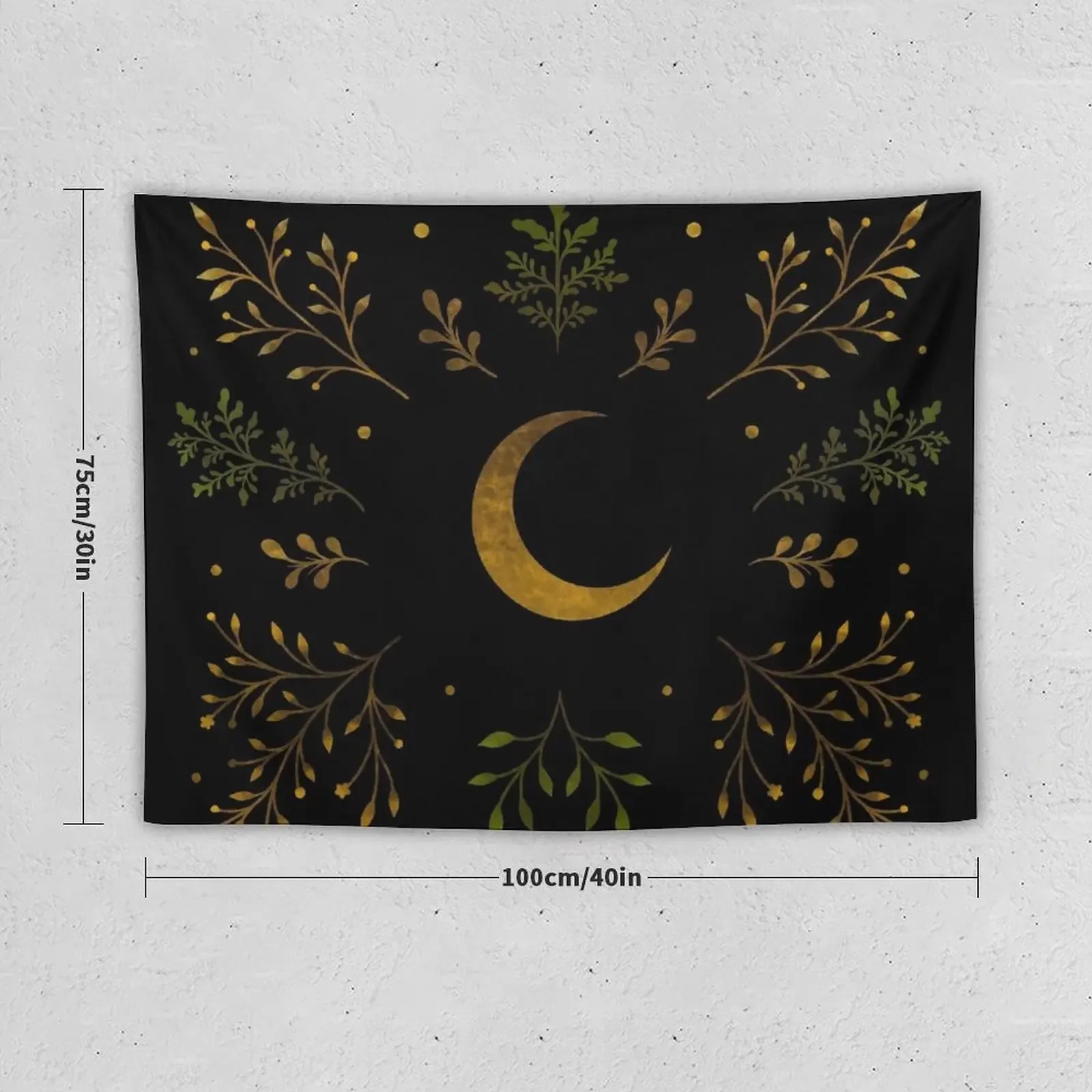 Crescent Moon Gold Tapestry Wall Decor Hanging Outdoor Decoration Home Decorators Tapestry