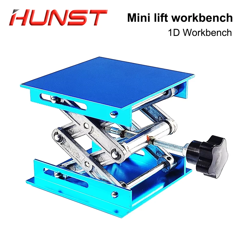 HUNST Lift Table Lab Plate Jack Scissor Stand Platform Router Workbench Table Woodworking Lift Laboratory Carpentry Tools