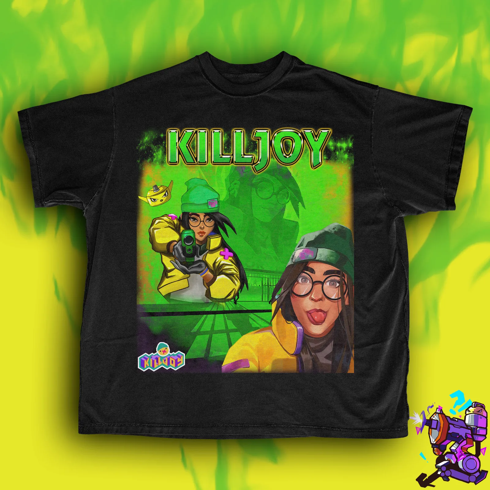 Valorant KillJoy Vintage Style T-shirtGifts for Gamers