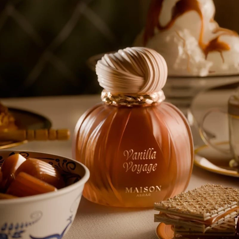 

MAISON ASRAR Vanilla Voyage Perfume 100ml Long Lasting Oriental Vanilla Fragrance Caramel Honey Amber Musk Parfum for Men Women