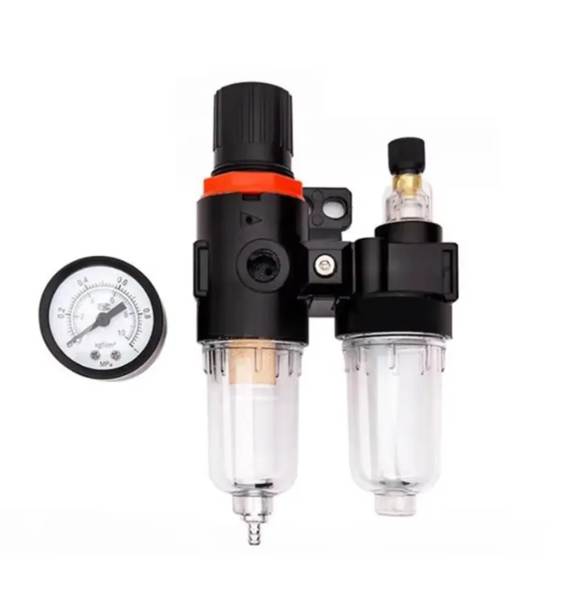 AFC-2000 Oil Water Separator Regulator Trap Filter Airbrush Air Compressor Pressure Reducing 1/4 1pc