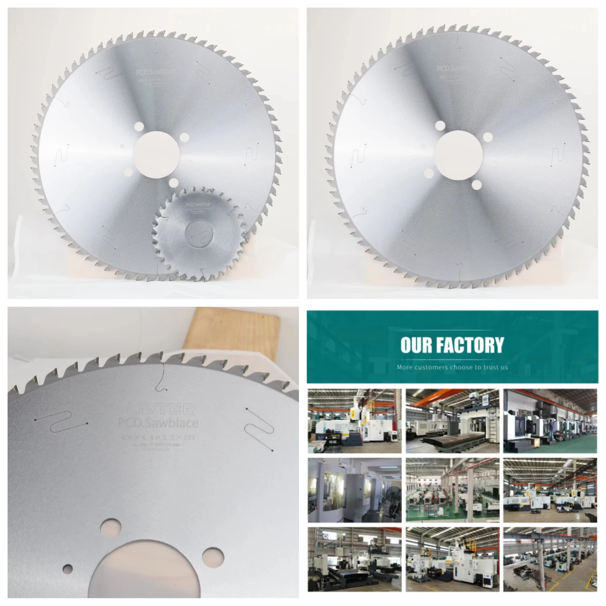 

2026 New LIVTER Diamond Saw Blade Pcd Carbide Circular Saw Blade For Cement Fiberboard, Composite Panels, Decorative Pan