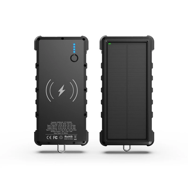 

Outdoor power bank Large capacity mobile supply Solar digital phone Wireless charging