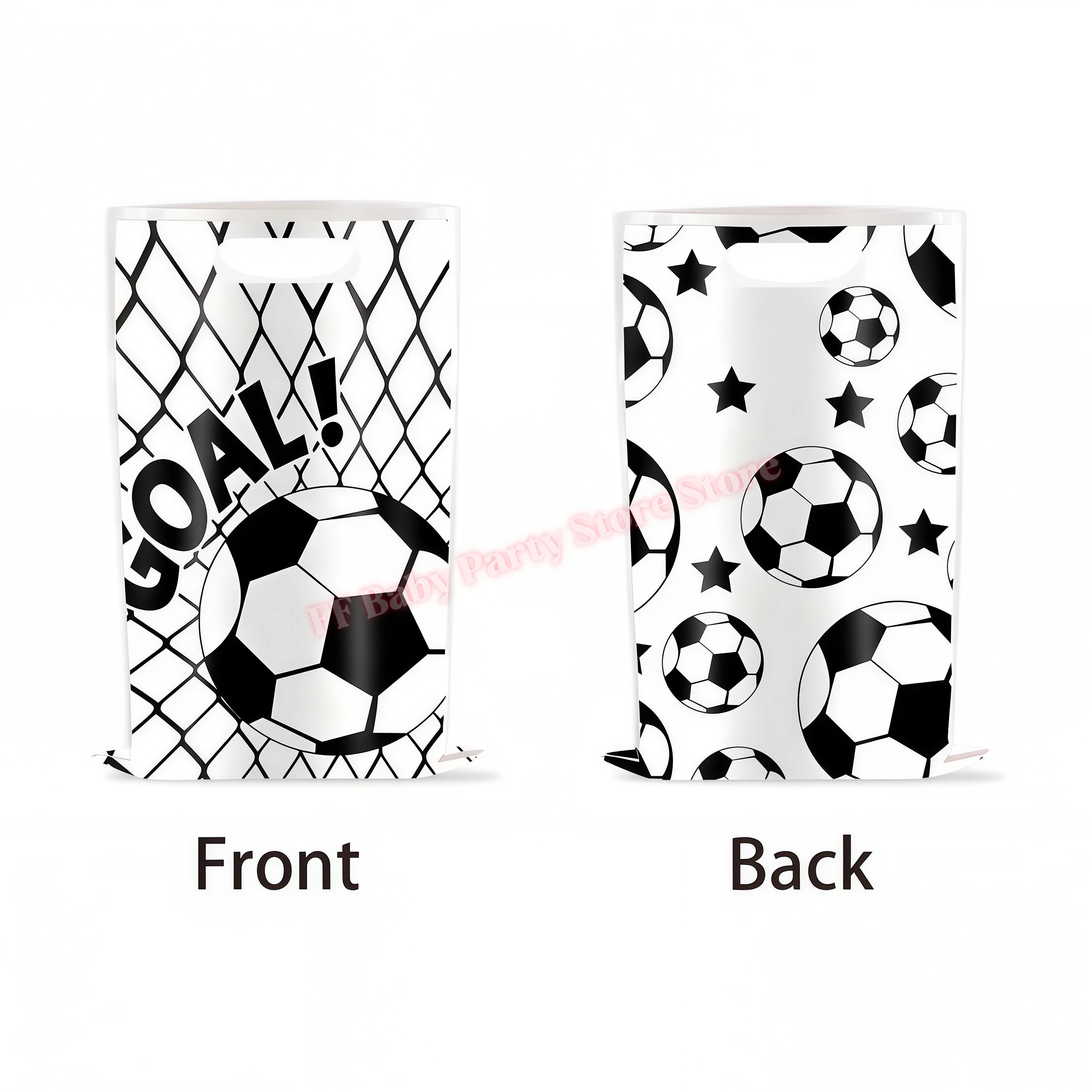 Fußball-Themen-Geschenktüten Fußball-Süßigkeiten-Verpackungsbeutel Handtasche Kinder Jungen Fußball-Match-Partyzubehör Fußball-Geburtstagsparty-Dekoration – Detail 3