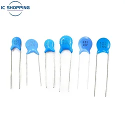 50PCS 1000V High Voltage Ceramic Capacitor 1KV 2KV 3KV 101K 151K 221K 331K 471K 561K 681K 821K 102M 152M 222M 332M 472M 103M