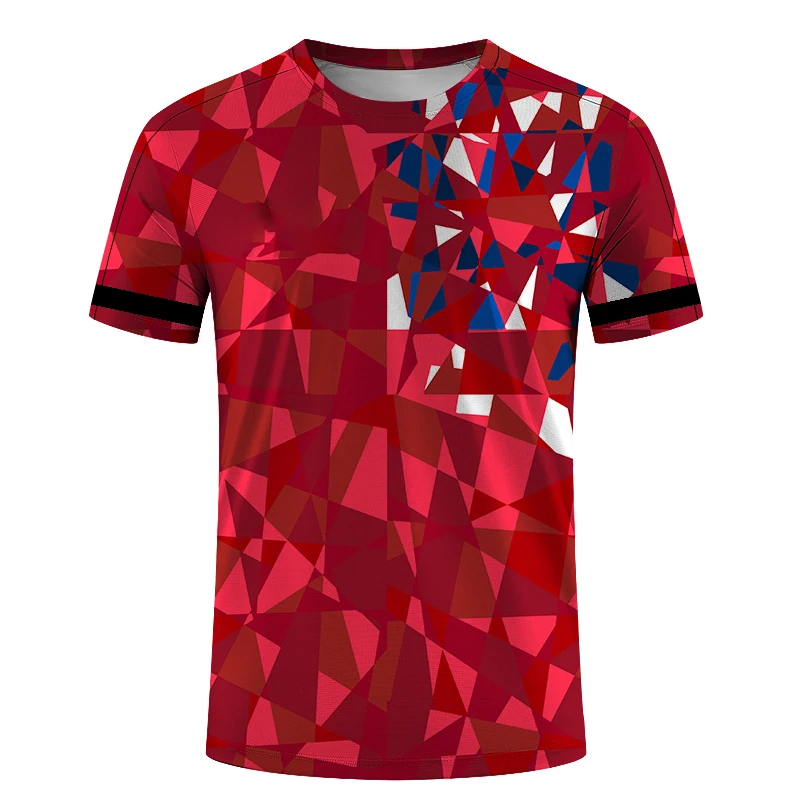 Badminton Table Tennis Training Clothes Men Women Sports Leisure Comfortable Quick Drying DIY LOGO Round Neck Short Sleeve Tees