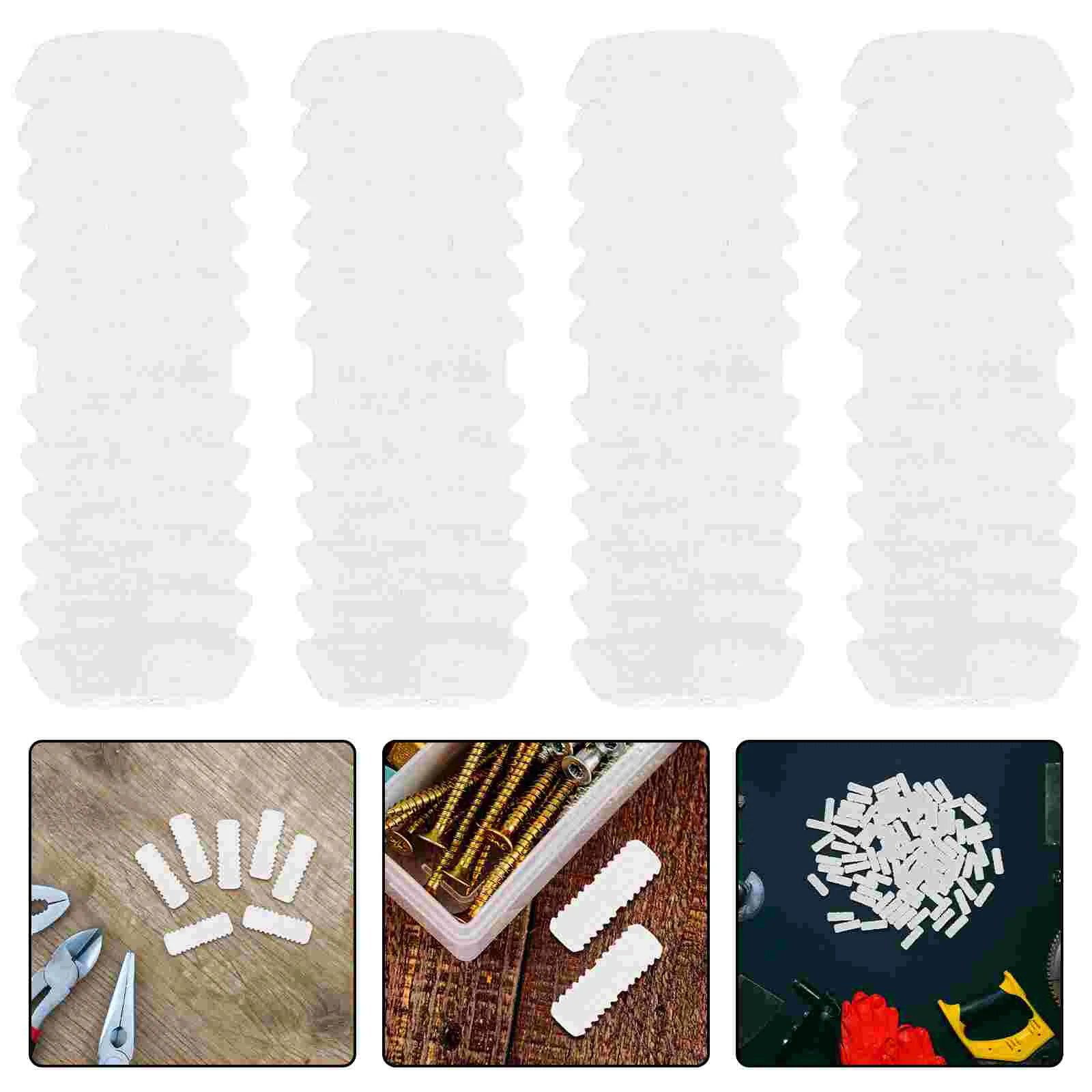 

100pcs Wood Furniture Connectors Nylon Doublehead Hidden Fasteners for Shelf Support Bracket Clips Cabinet