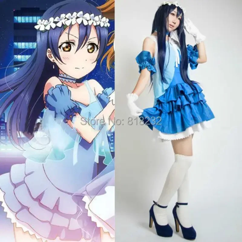 

Love Live Yume no Tobira Dreams Gate Сонода Уми шифоновое платье униформа наряды аниме костюмы для косплея на заказ