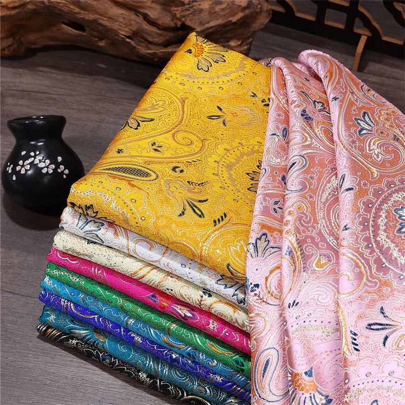 Tela brocada de Jacquard con cola de Fénix desordenada, traje Hanfu Qipao Tang, bolsitas perfumadas, disfraces étnicos, fundas de almohada textiles