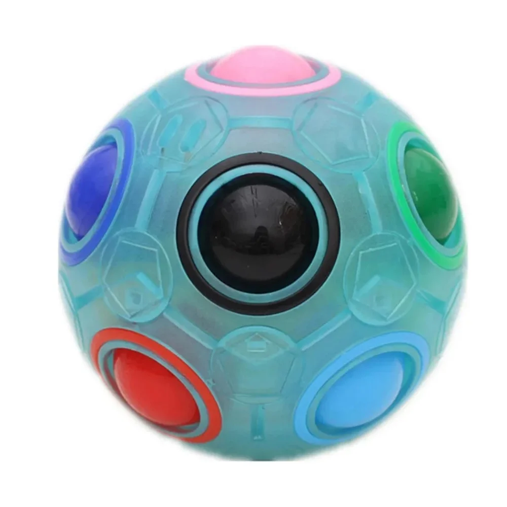 Yongjun Regenbogen ball Rätsel sphärischen magischen Würfel Spielzeug Release Stress Intelligenz magischen Ball 12 Farben Regenbogen ball für Kinder