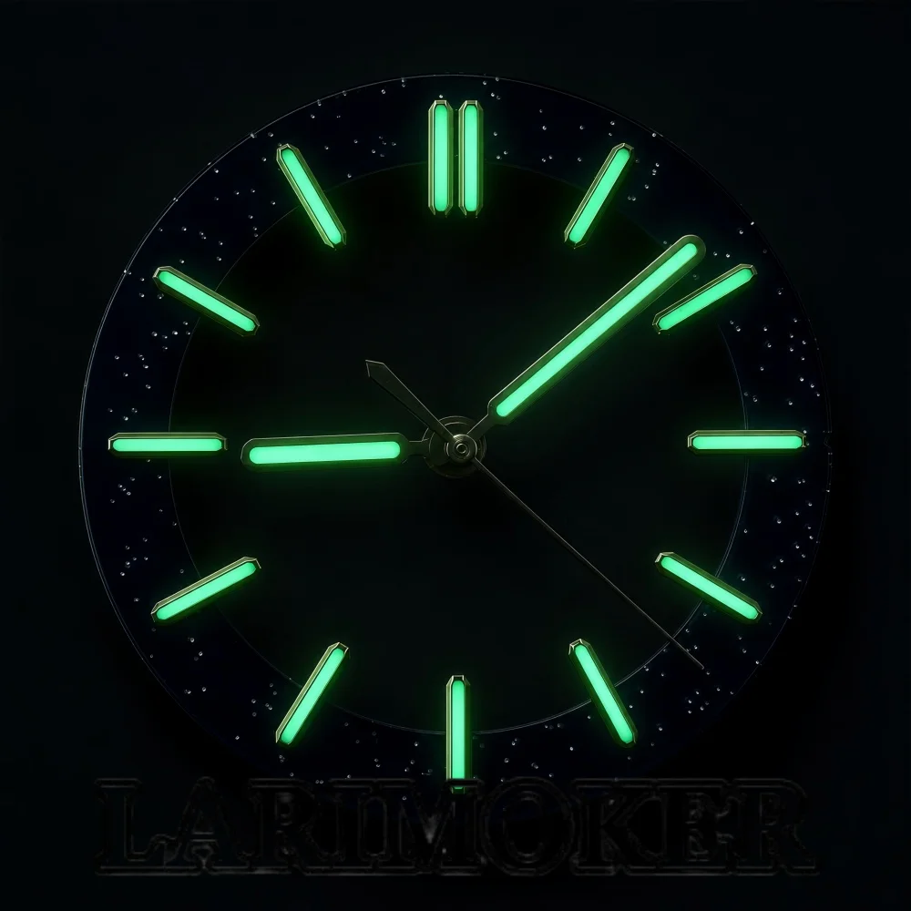 LARIMOKER 29mm 31.5mm Skeleton Transparent Watch Dial Hands Set Luminous Indexes for Universal NH35 NH36 PT5000 Movement view 6