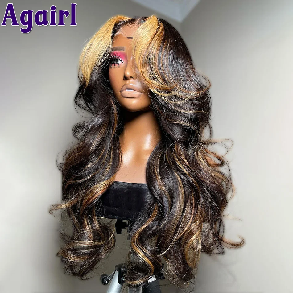 

Body Wave Lace Front Wig Human Hair Highlight Blonde 13x4 13x6 Transparent Lace Frontal Wig 200% Brazilian 5X5 Lace Closure Wig