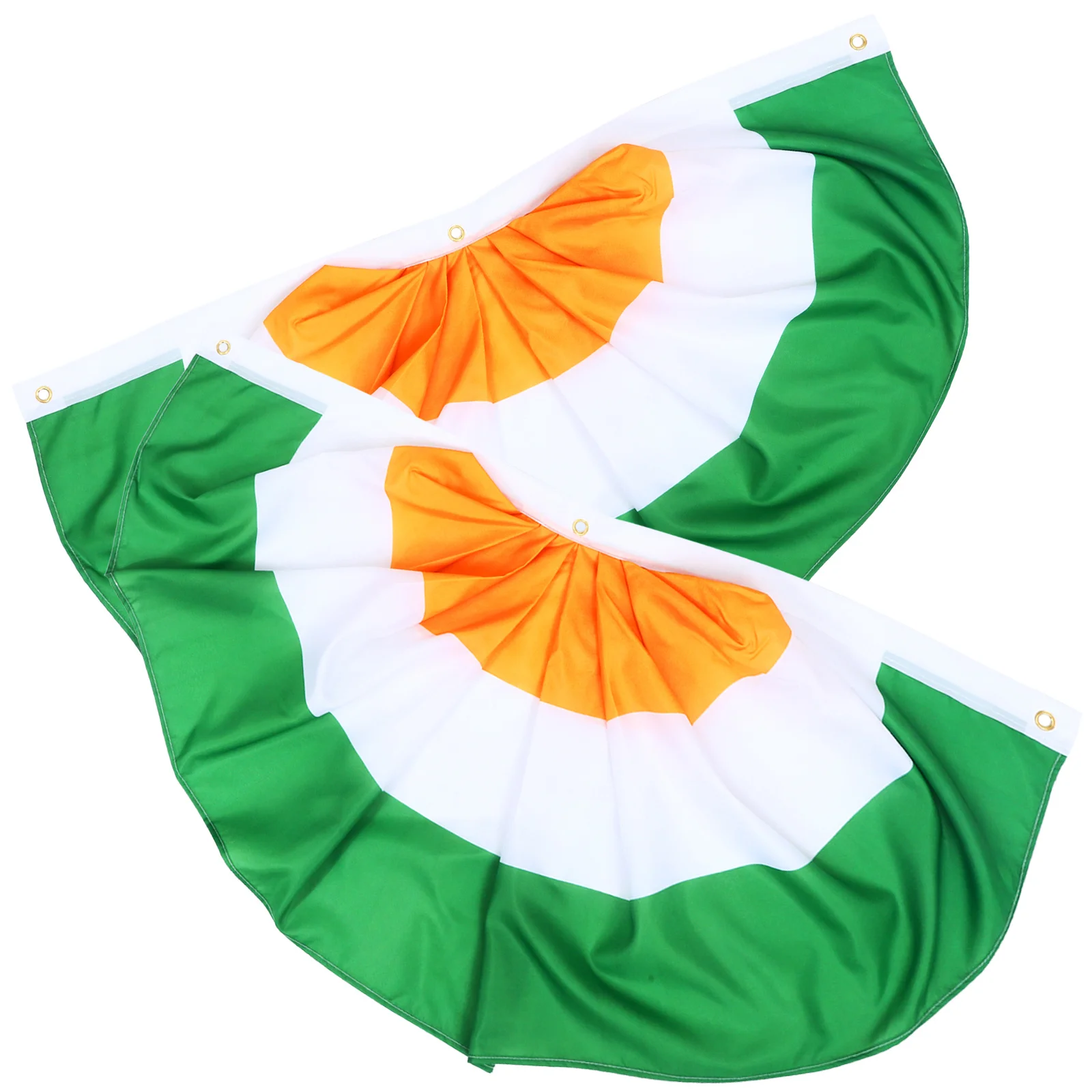 

2 Pcs Irish Flag Decoration for Outdoor Ireland Party Decorations Banner Bunting Semicircle