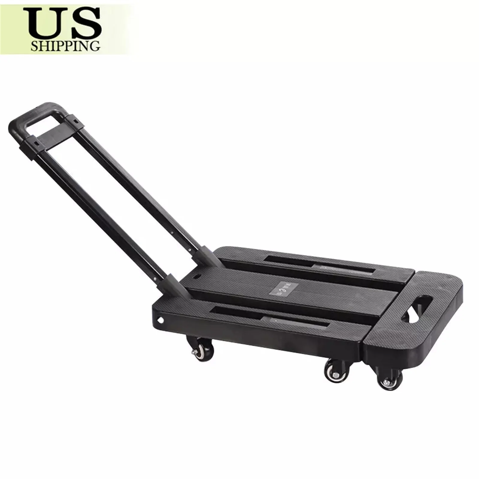 

Folding Hand Truck Dolly Cart with Wheels Luggage Cart Trolley Moving 500 lbs US