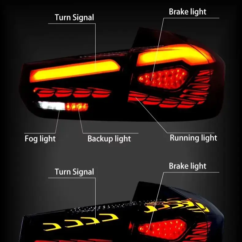 Rauchschwarzes Rücklicht, LED-Auto-Rückleuchte für BMW 3er F30 F35 2013–2018
