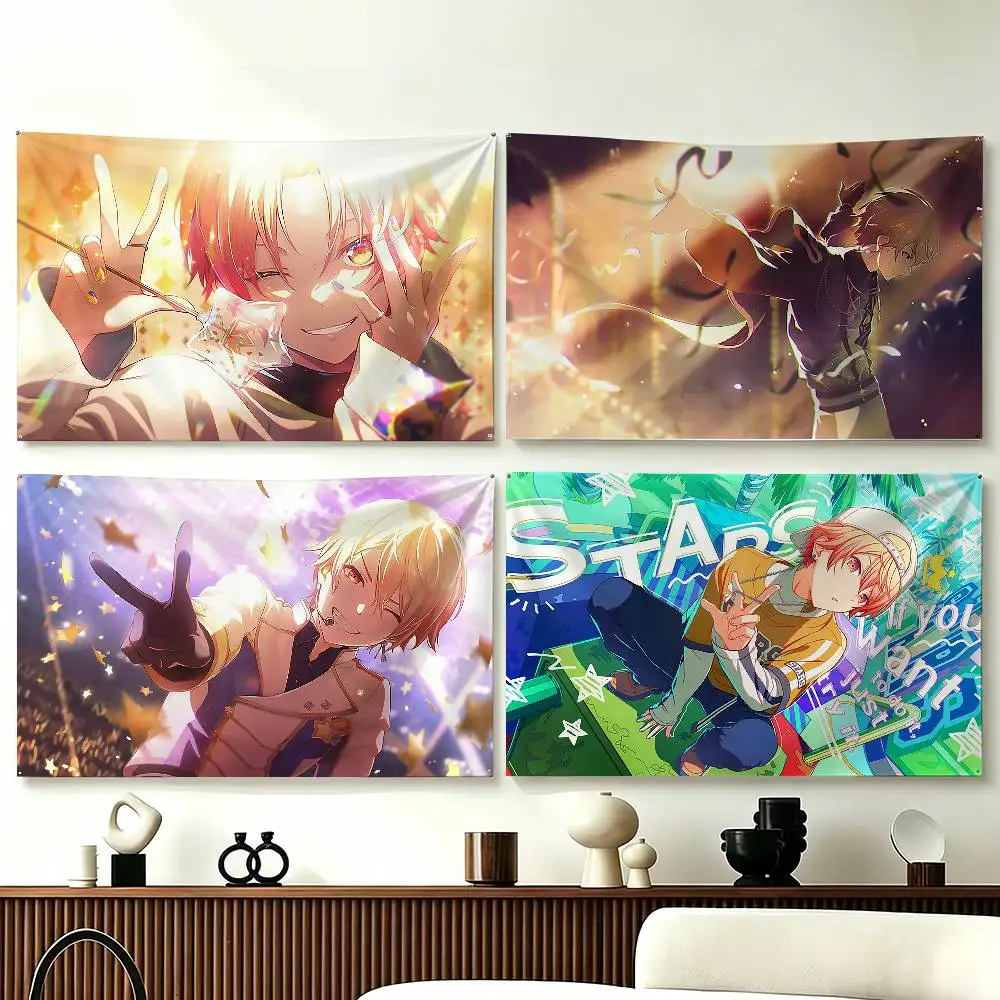 

W-Wonderlands S-Showtime T-Tenma T-Tsukasa Flags Wall Hanging Tapestry Outdoor Garage Room Decorative flag Background Blanket