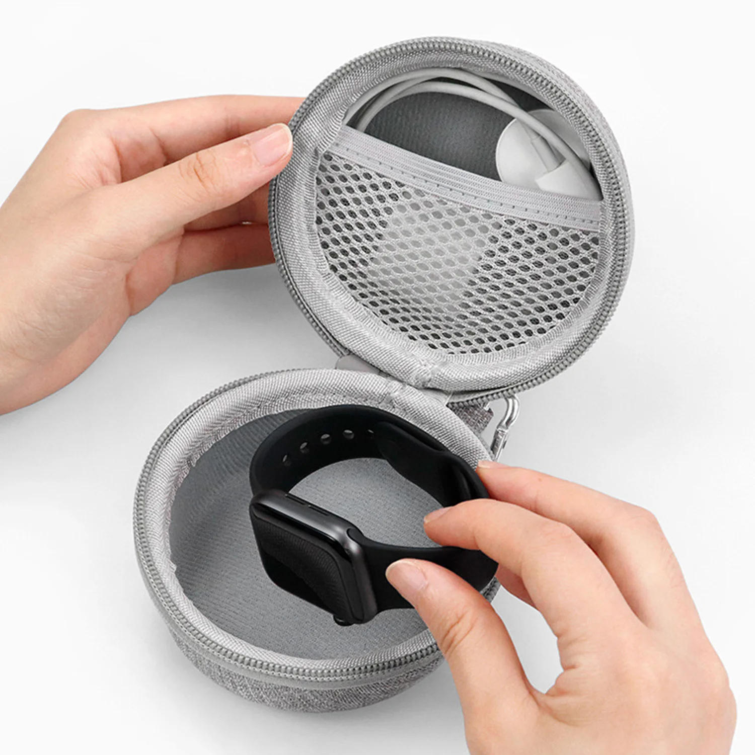 Дорожный чехол для одного часа, портативный органайзер для хранения, держатель для коробки, противоударный водонепроницаемый контейнер для умных часов на молнии, коробка из ЭВА