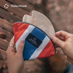 Thous Winds Camping Portable Coffee Paper Storage Bag Outdoor Kitchen Organizer Multifunctional Camping Supplies