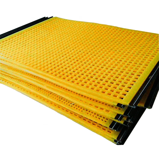 Polyurethane Rubber Vibrating Screen Mesh Factory Price Polyurethane Dewatering Screen Panel