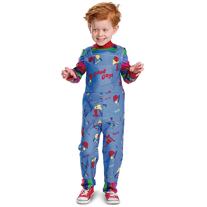 Halloween Kostuum Voor Kinderen Chuck Cosplay Kostuums Voor Jongens Meisjes Horror Clown Spelen Kostuums Kinderen Performance Kleding