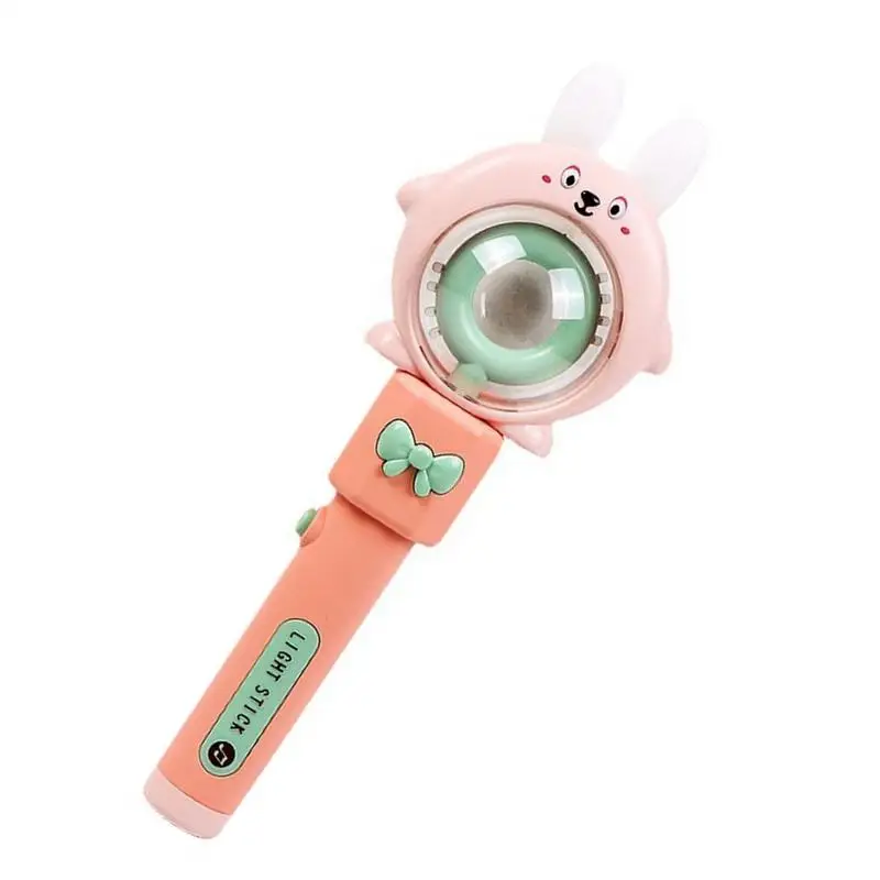 Glowing Toy Wand Sensory Toys Glowing Stick LED Wand Toy Wand With Rotating Lights & Colors Bunny/Frog Musical Toys For Kids